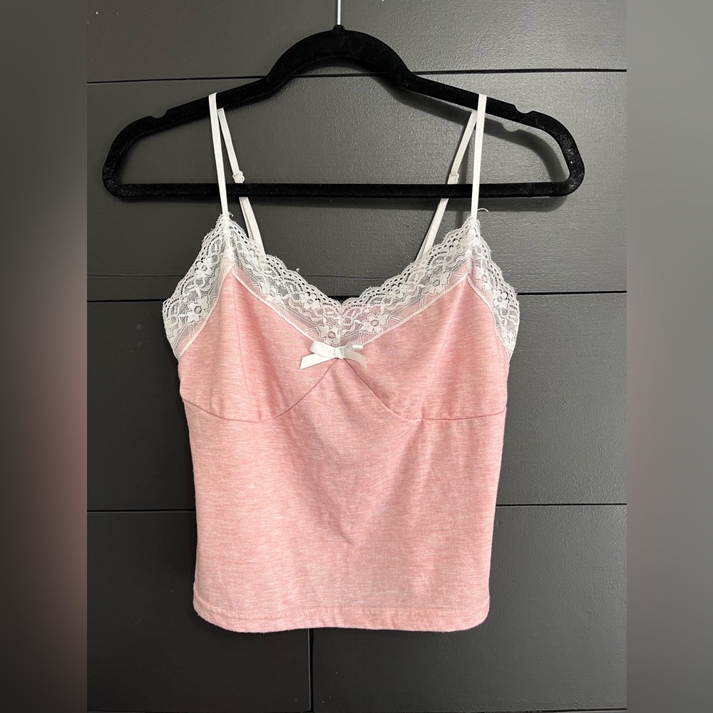 ZAFUL Y2K Fairy Core Lace Trim Women’s Tank Top Sz 4 Small EUC